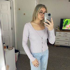 Lilac Sweater Set